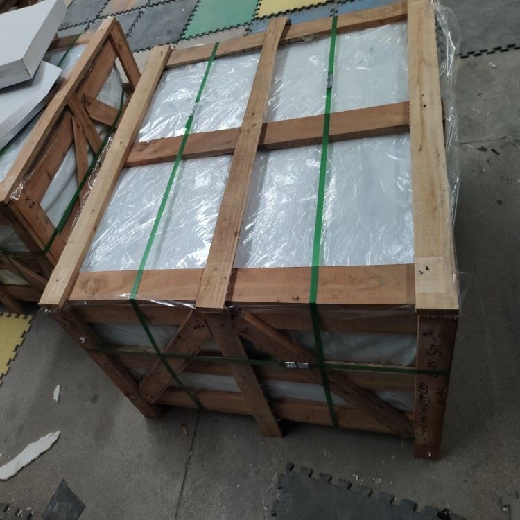 Wooden Package of Marble Tiles