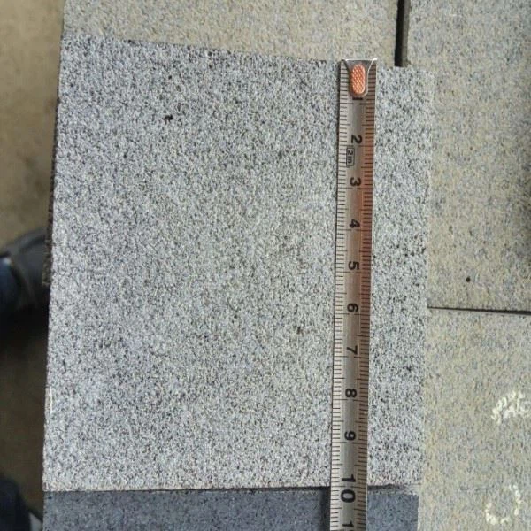sandblasted black basalt product
