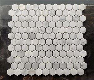 Bianco Carrara marmar mozaikasi