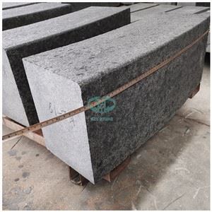 G684 qora granit radiusli toshli toshlar
