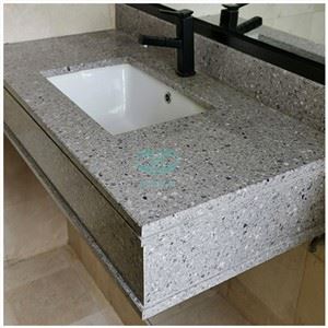 Kulrang Terrazzo toshdan yasalgan ustki kiyimlar