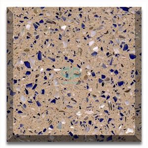 Bej rangli beton terrazzo kafel