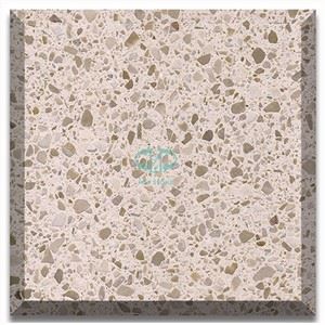 Krem terrazzo plitkalari